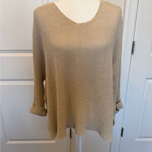Cozy Knit Women's Sweater in Tan